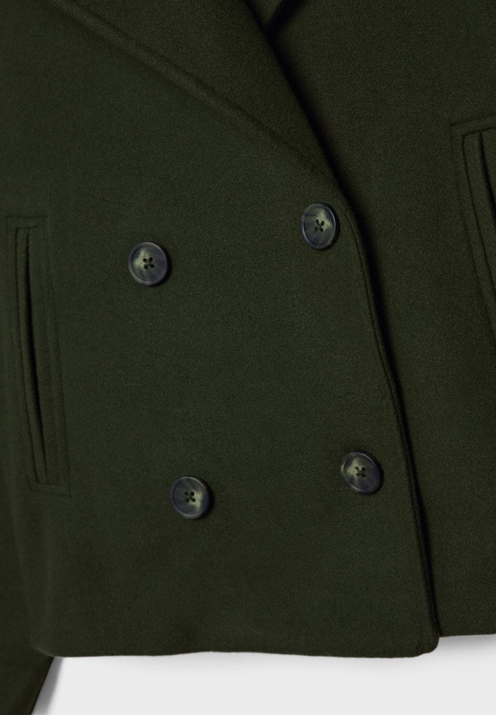 Sophisticated womens double breasted jacket for seasonal wardrobes