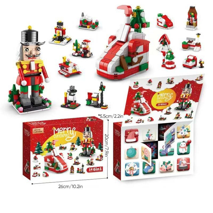 Creative toy advent calendar daily surprise compartments