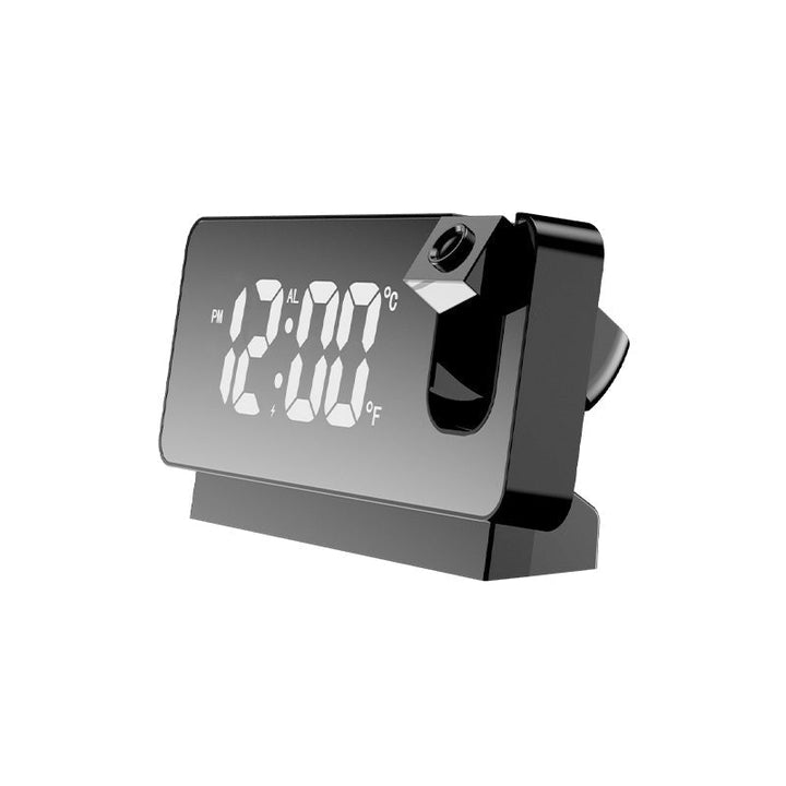 Compact digital projection clock with modern design for nightstand
