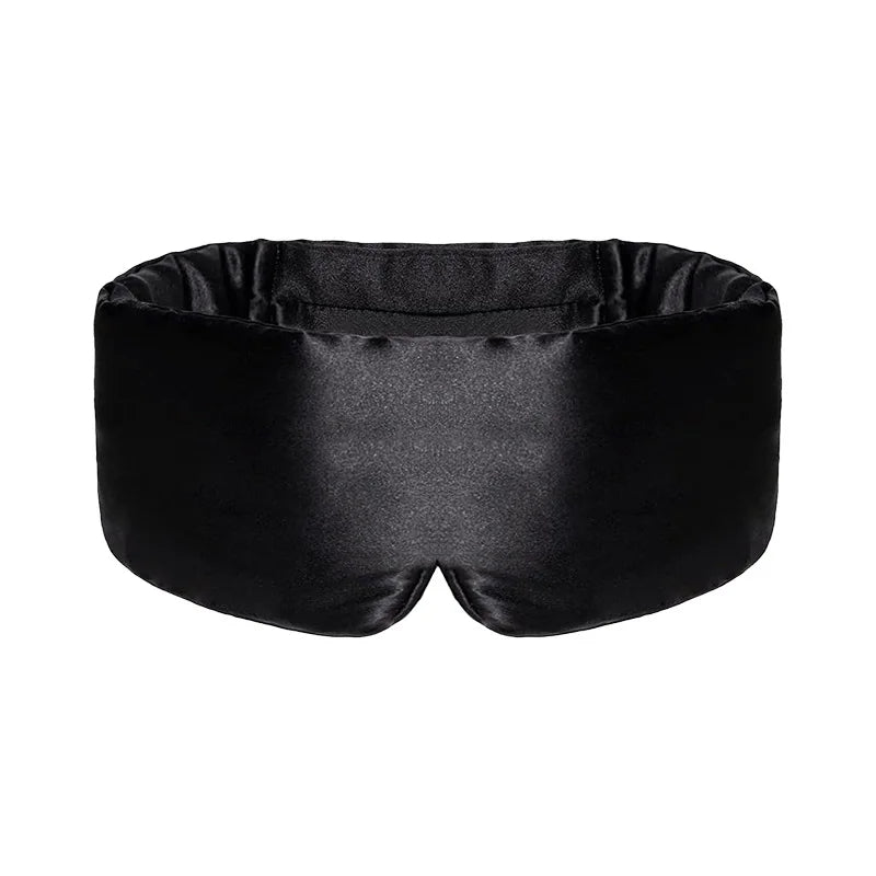 Black luxury sleep mask for travel and relaxation