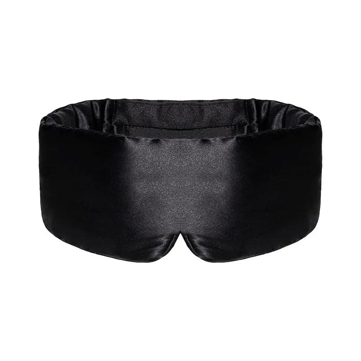 Black luxury sleep mask for travel and relaxation