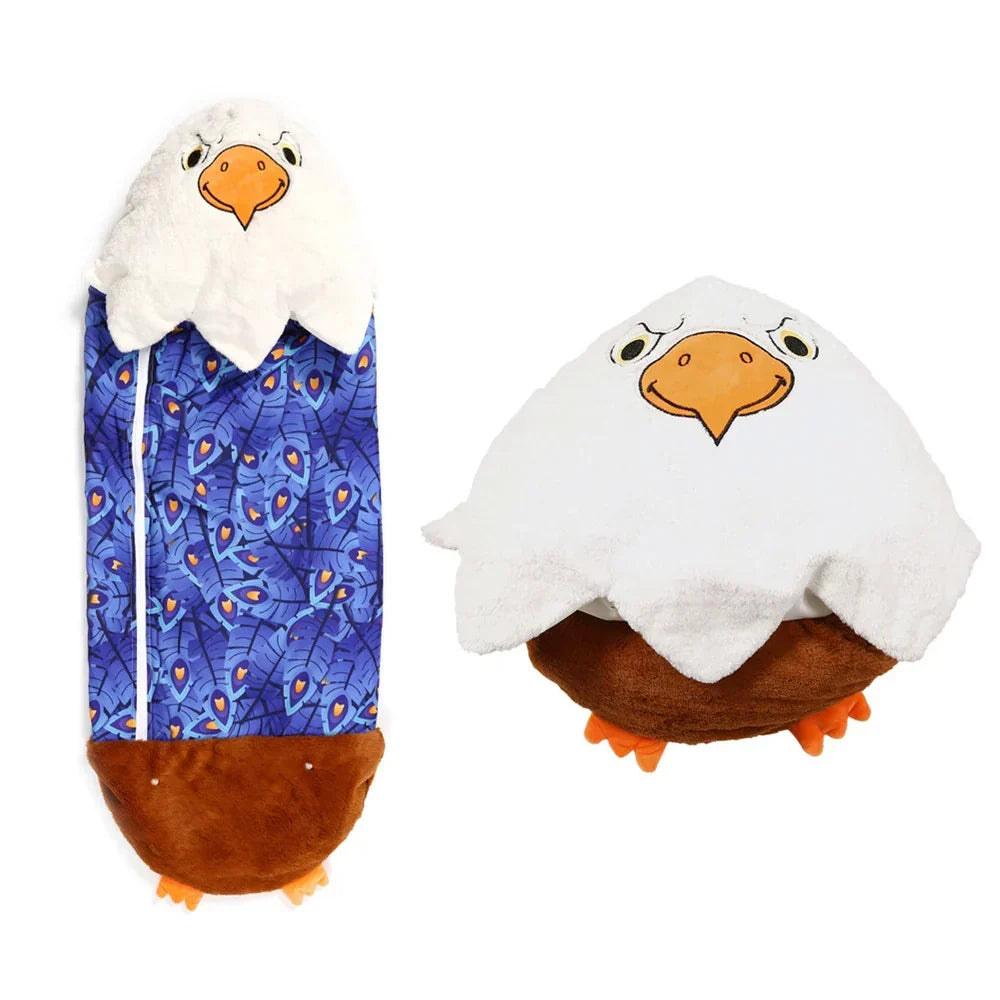 Unicorn sleeping bag and comfy children bedding accessory