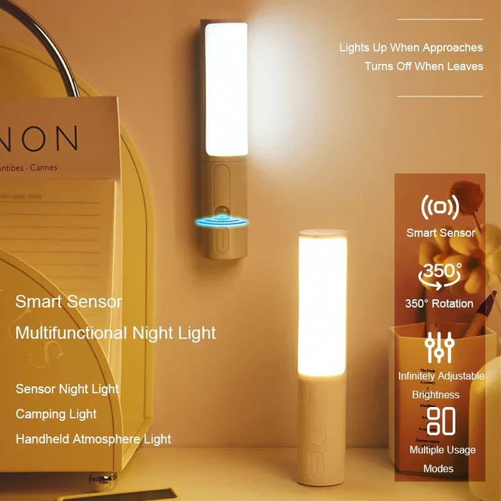 Smart home motion sensor night light turning on automatically in dark