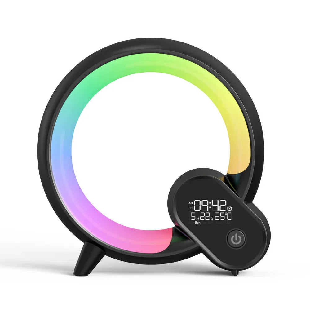 Side profile of the slimme nachtlamp displaying its sleek design and ambient lighting features