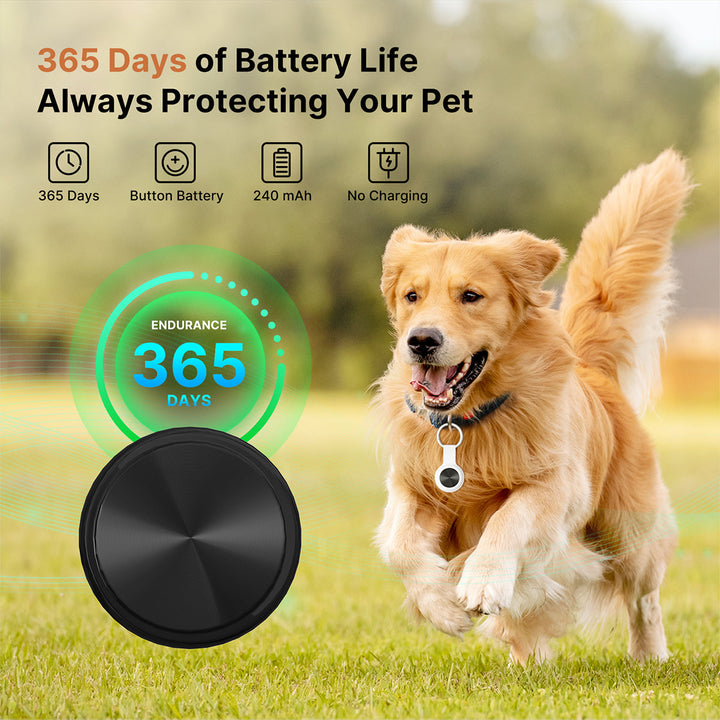 Mini wireless GPS locator for cats and dogs shown on a clean white background