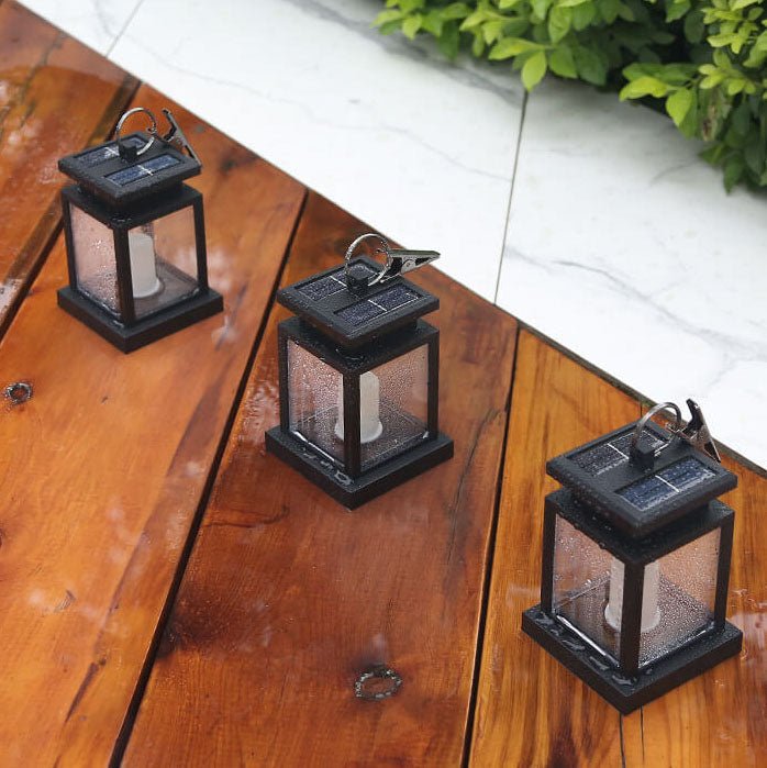 Durable exterior finish of the hanging solar lantern for garden decor