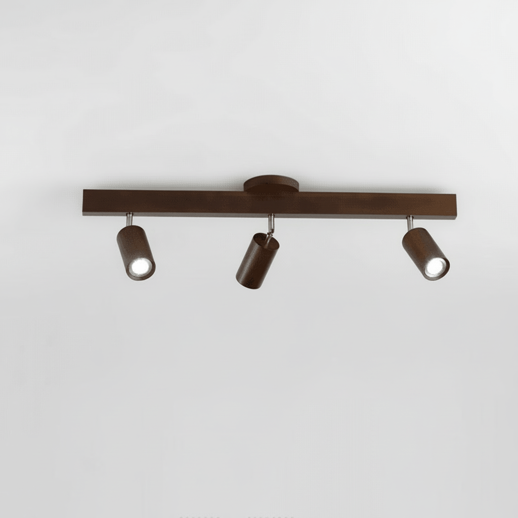 Adjustable solid wood LED ceiling lamp spotlight for modern home interior lighting
