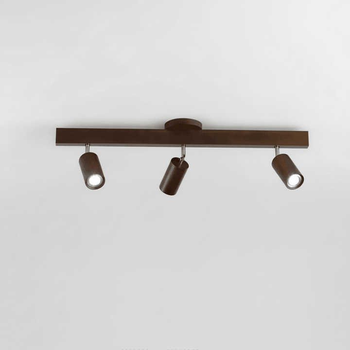Adjustable solid wood LED ceiling lamp spotlight for modern home interior lighting