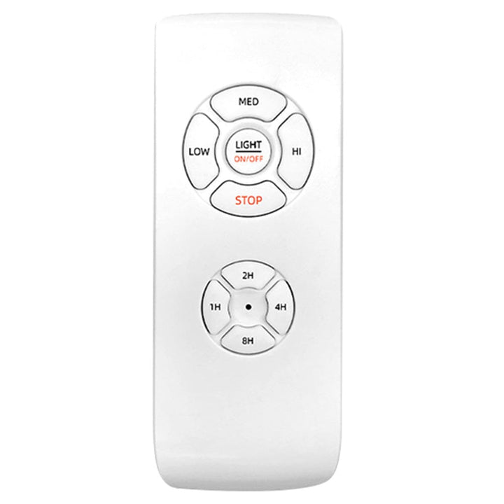 Close-up of low profile ceiling fan blades and LED lighting module for home