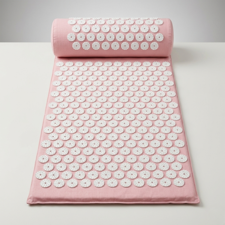 Complete acupressure mat set in neutral packaging ideal for holistic wellness and stress relief