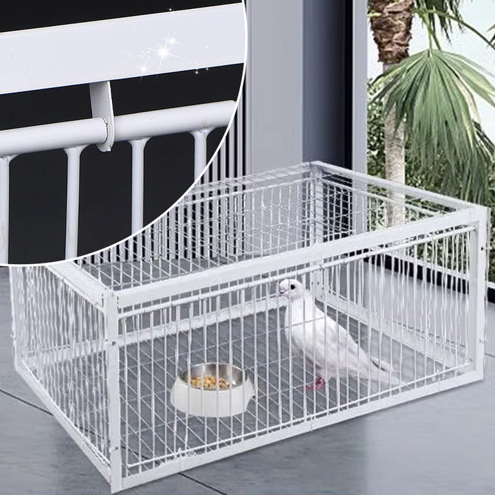 Detailed view of the smart anti-return mechanism on the bird trap