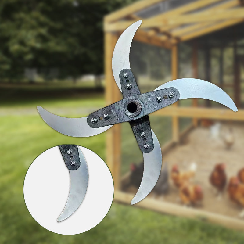 Heavy-duty outdoor tool replacement blade for lawn mower maintenance