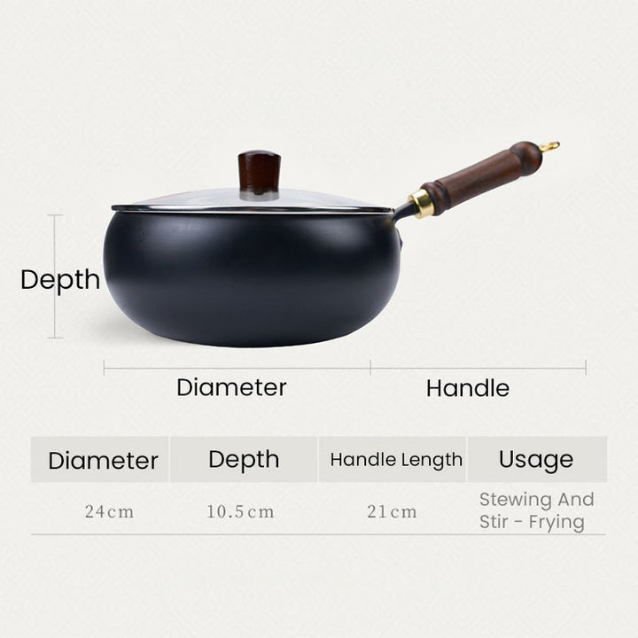 Campfire cookware heavy duty pot showing interior surface texture
