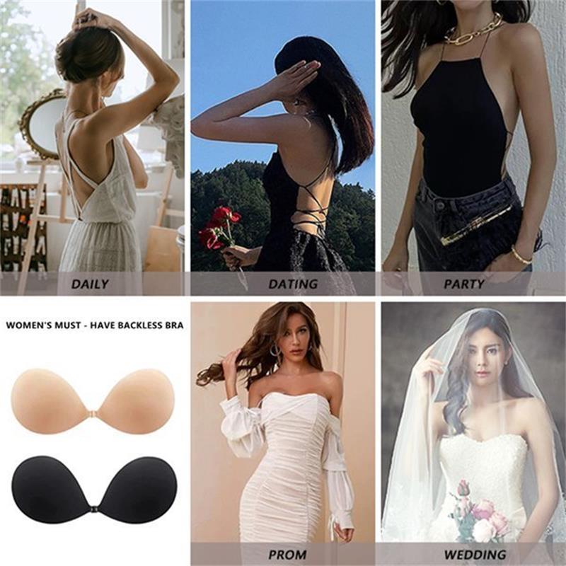 Women underwear accessory: lightweight strapless sticky bra