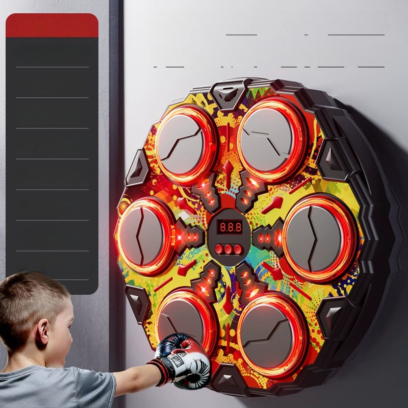 Kids boxing equipment showing durable target surface and LED indicators