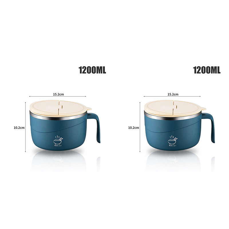 Heavy duty stainless steel bowl with protective outer shell