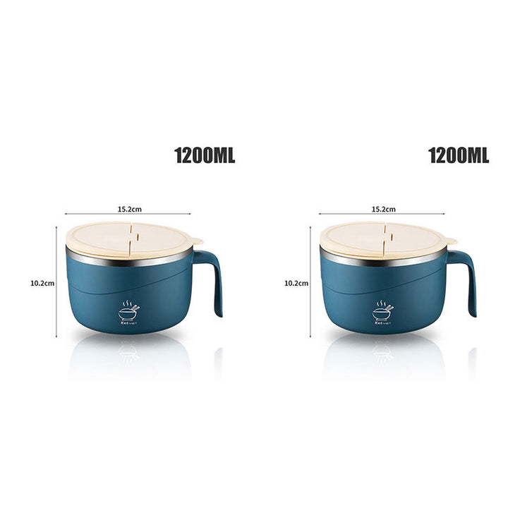 Heavy duty stainless steel bowl with protective outer shell