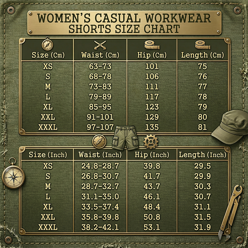 Olive green womens utility cargo shorts styled for casual everyday summer wear
