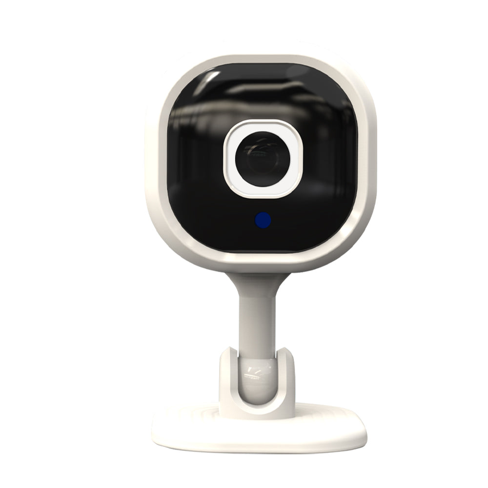 Smart camera packed in retail box with accessories for easy home security setup