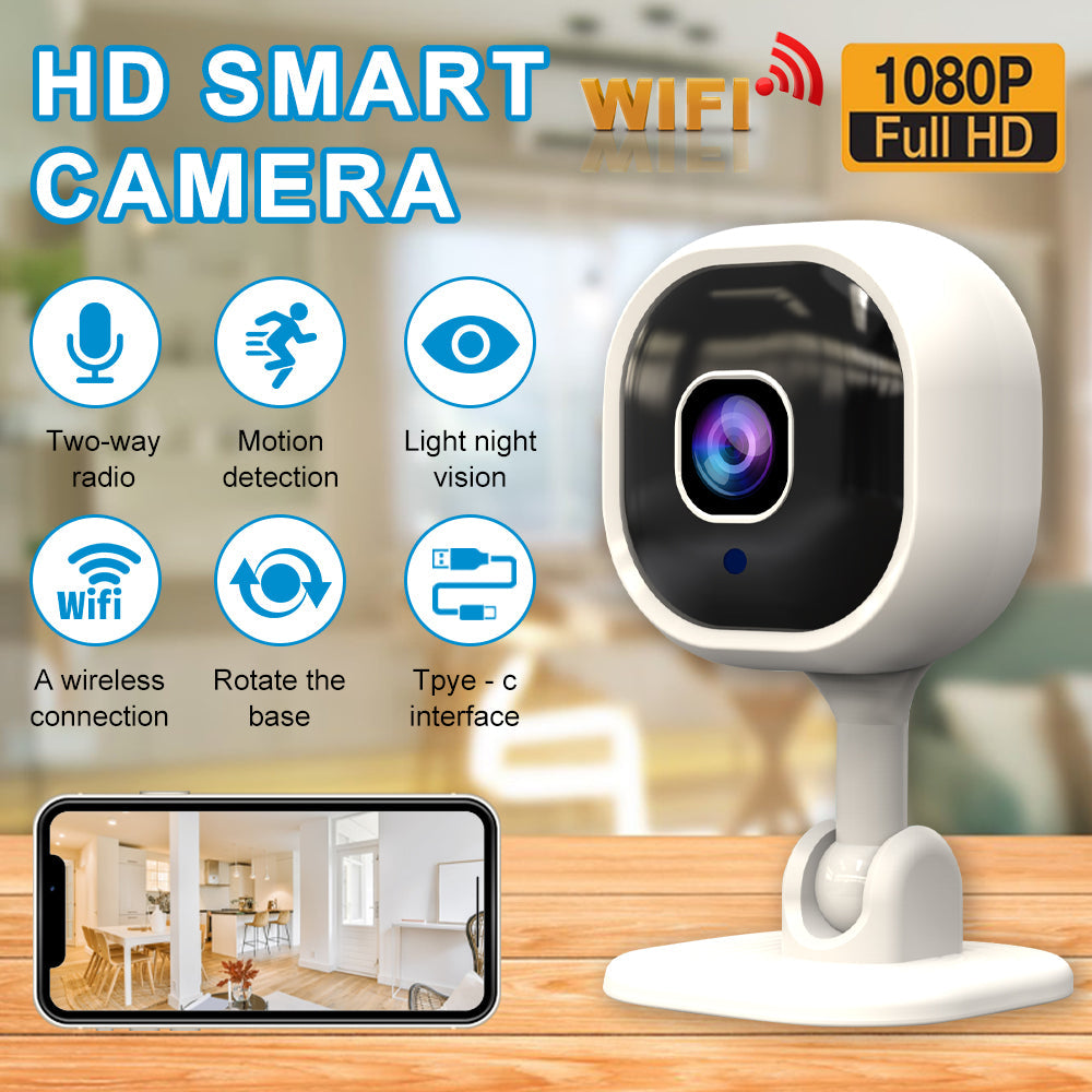 HD security camera showing infrared LEDs for clear night vision surveillance