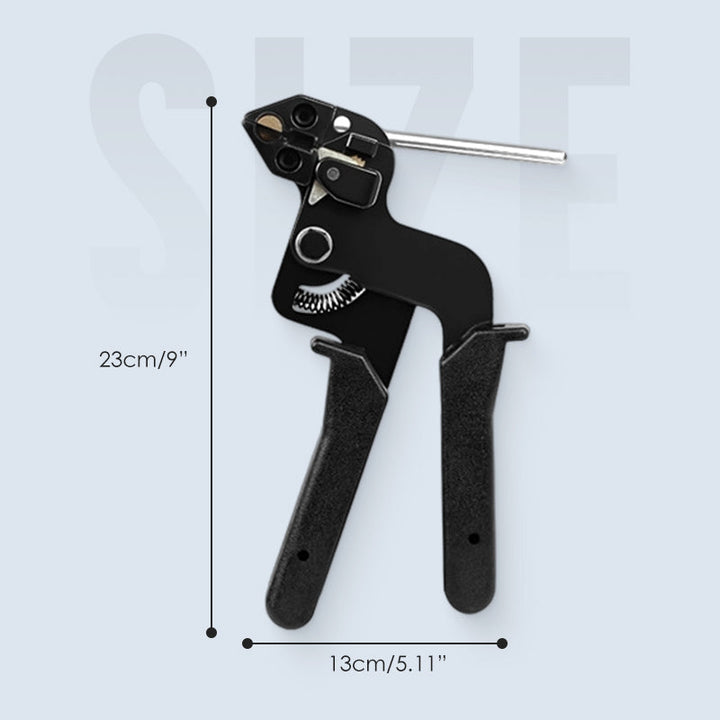 Ergonomic handle and trigger of heavy duty zip tie tightening tool