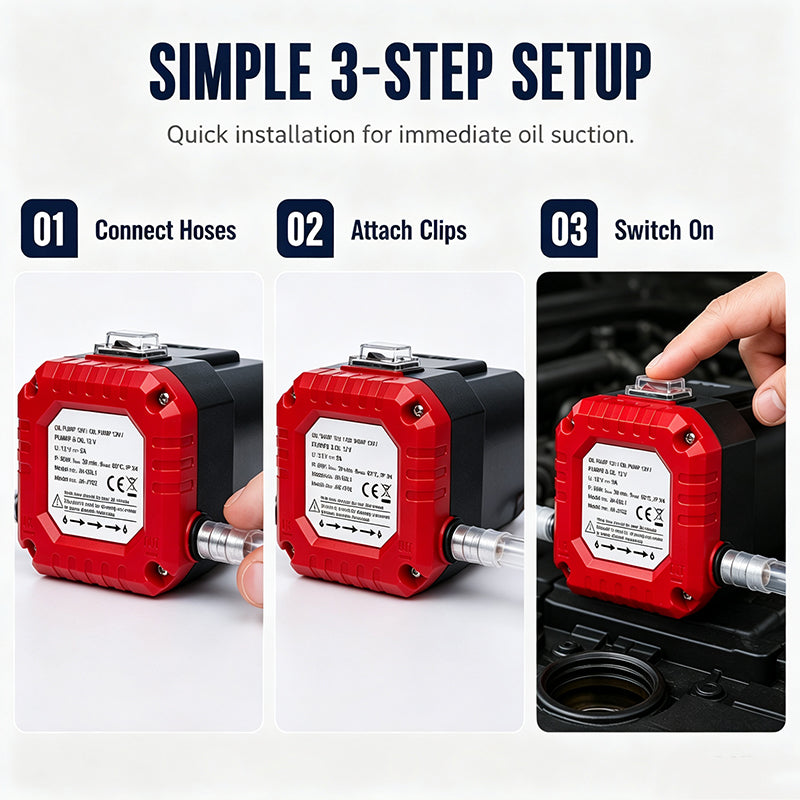 Durable electric fluid pump for cars and trucks in a professional workshop