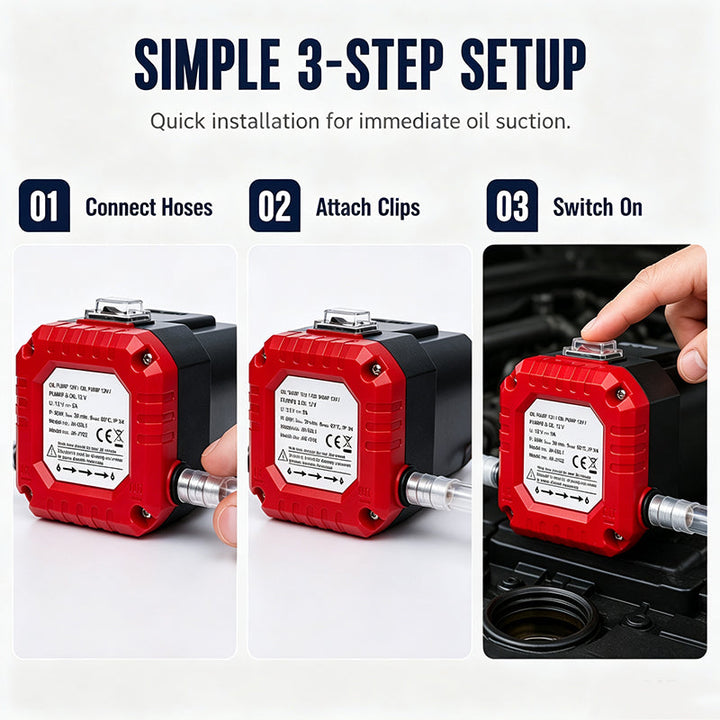 Durable electric fluid pump for cars and trucks in a professional workshop