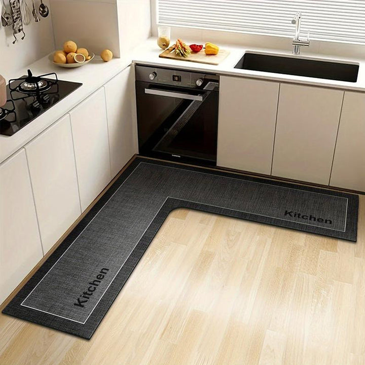 Durable quick-dry mat for kitchen sink area, absorbent non-slip floor rug