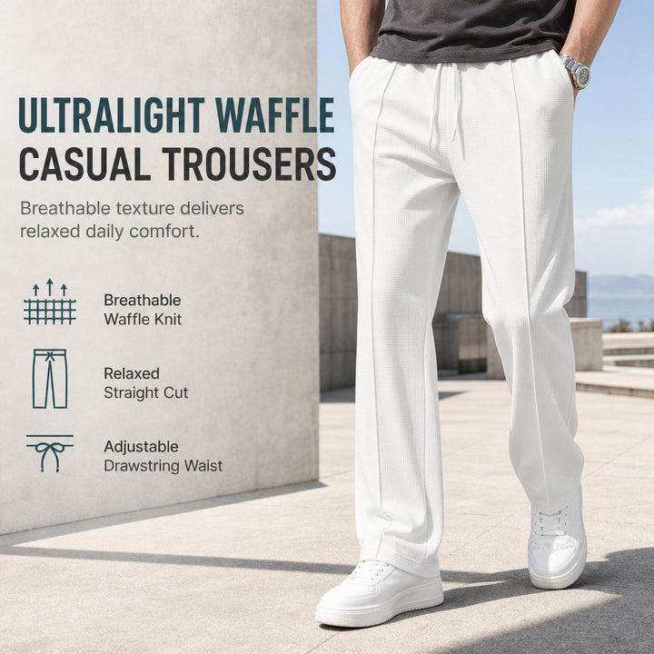 Close-up of the ribbed ankle cuffs on men's loose fit sports joggers