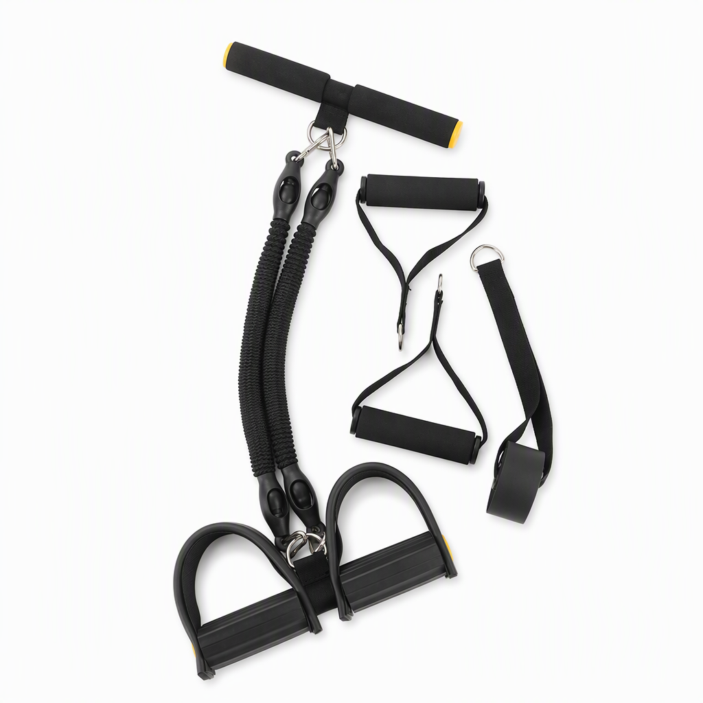 Unisex pedal resistance band for full-body home workouts and strength training