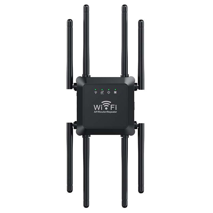 Complete kit including network repeater, ethernet cable, and quick start guide