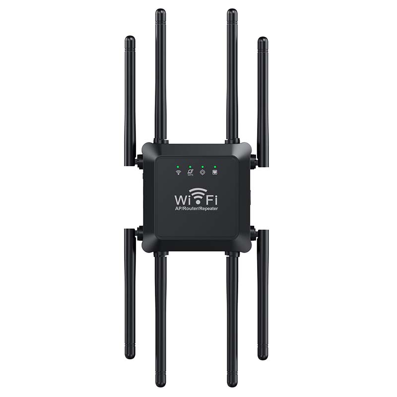 Compact plug-in design of the wireless network repeater in a hallway outlet