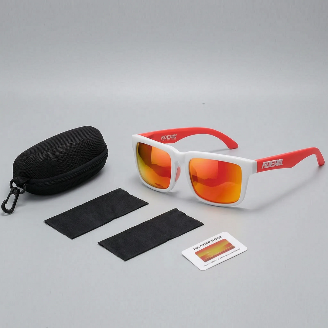 Trendy square sunglasses with polarized lenses for men and women