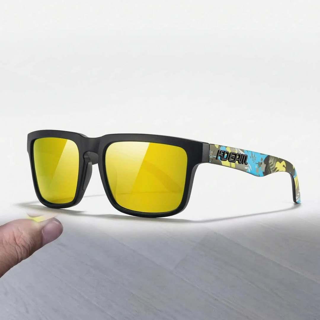 Versatile unisex polarized sunglasses ideal for driving and sports