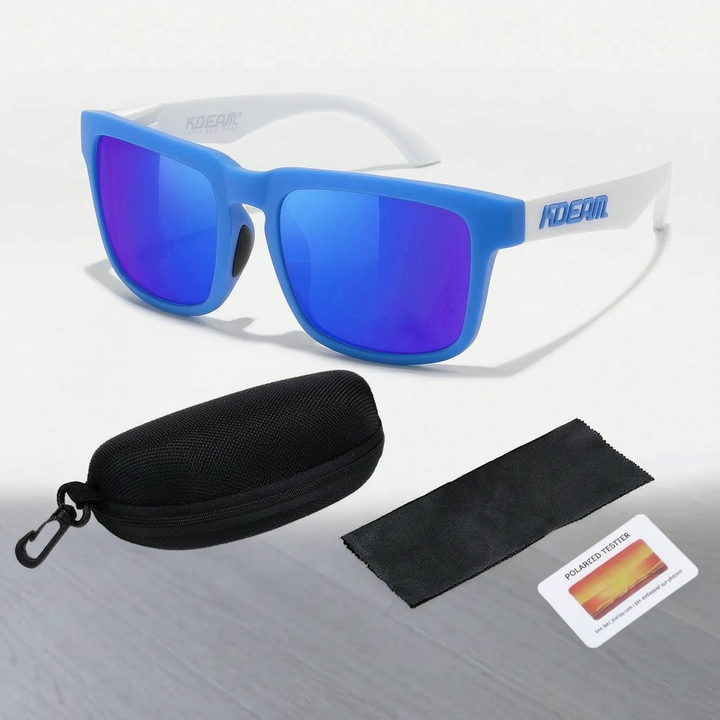 Classic unisex sunglasses with trendy square frames for everyday wear