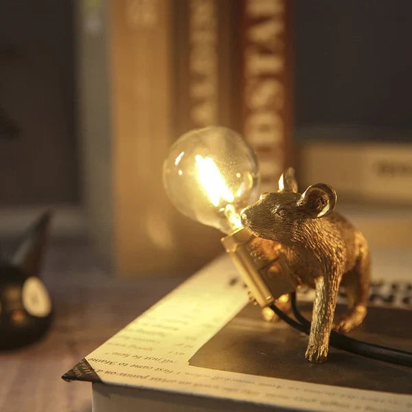 Modern cute animal design desk lamp enhancing cozy room ambiance