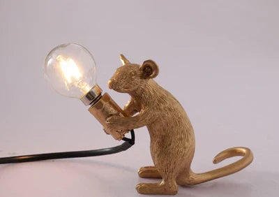 Detailed view of novelty mouse light showcasing cute artistic features
