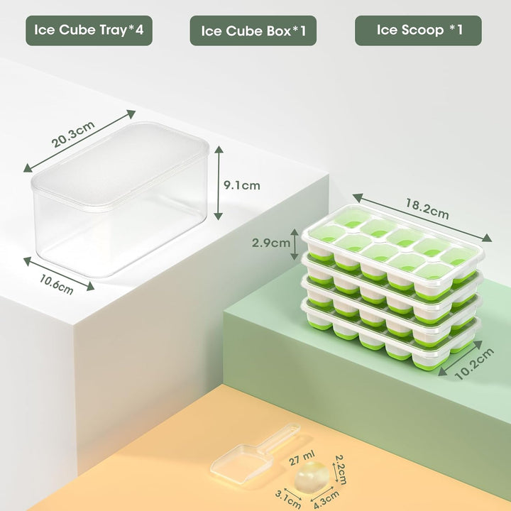 Portable kitchen accessory ice bin with secure lid