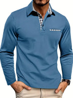 Tobias | Men’s Contrast-Trim Polo Sweater