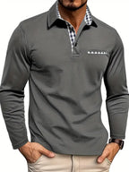 Tobias | Men’s Contrast-Trim Polo Sweater