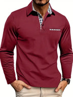 Tobias | Men’s Contrast-Trim Polo Sweater