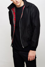 Asher | Men’s Tartan-Lined Harrington Jacket