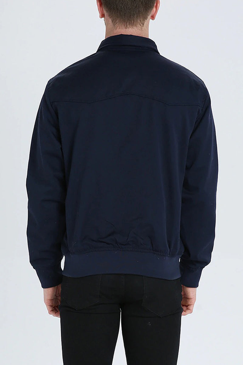 Asher | Men’s Tartan-Lined Harrington Jacket