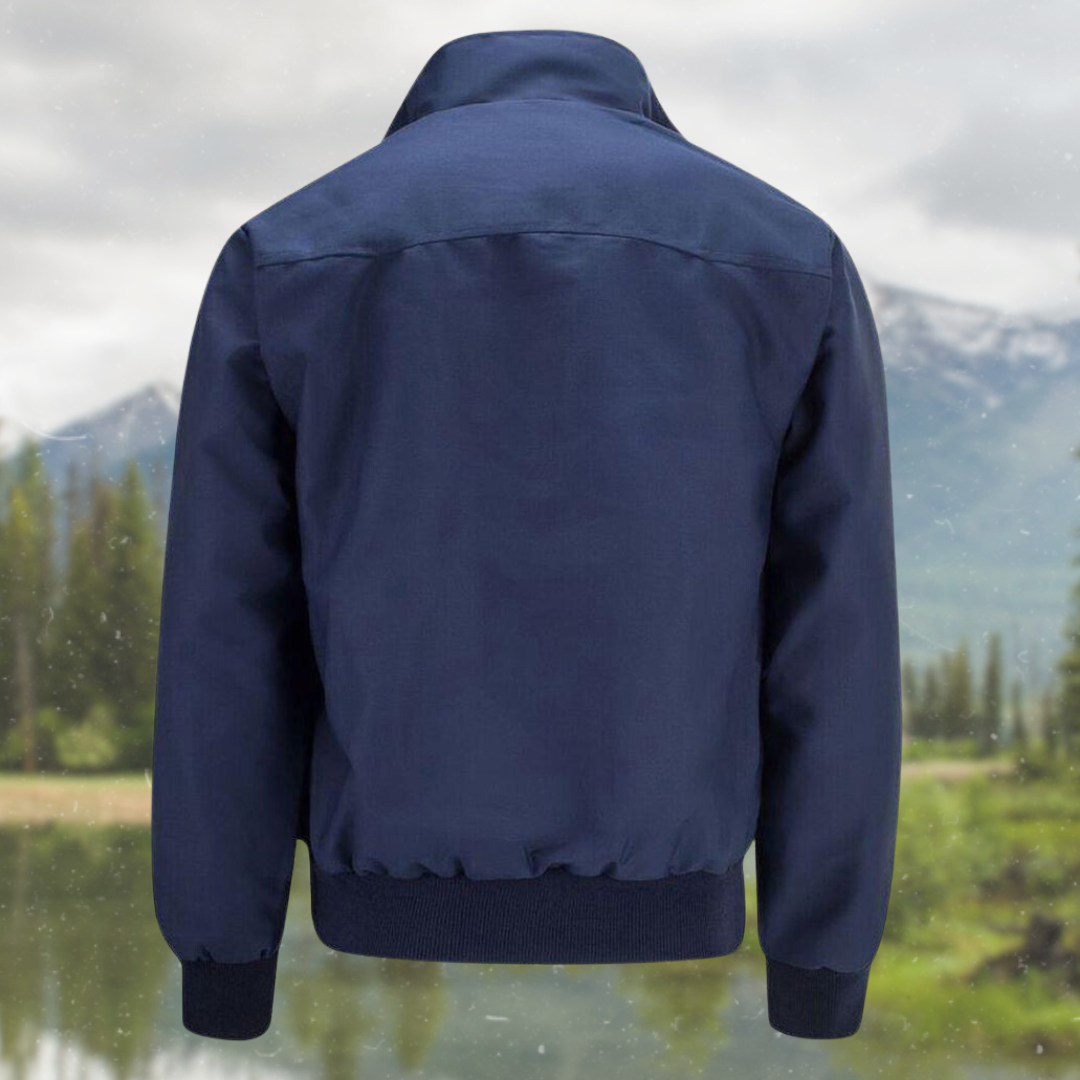 Asher | Men’s Tartan-Lined Harrington Jacket