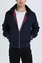 Asher | Men’s Tartan-Lined Harrington Jacket