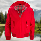 Asher | Men’s Tartan-Lined Harrington Jacket