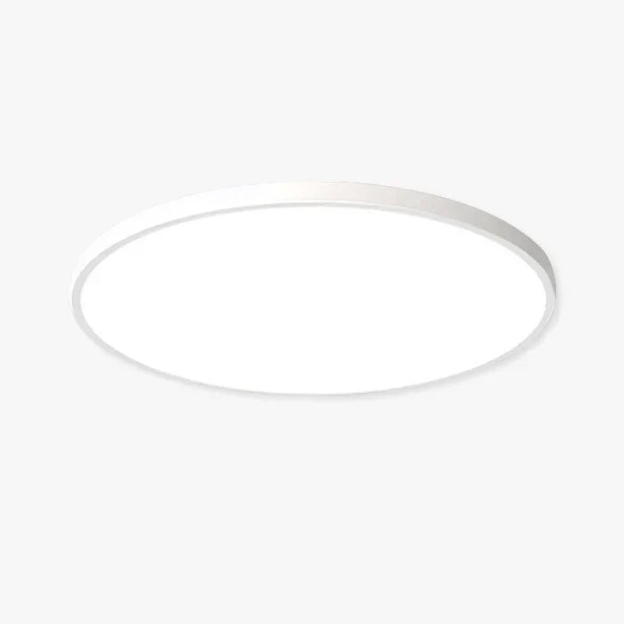 OrbGlow modern white round LED ceiling light isolated