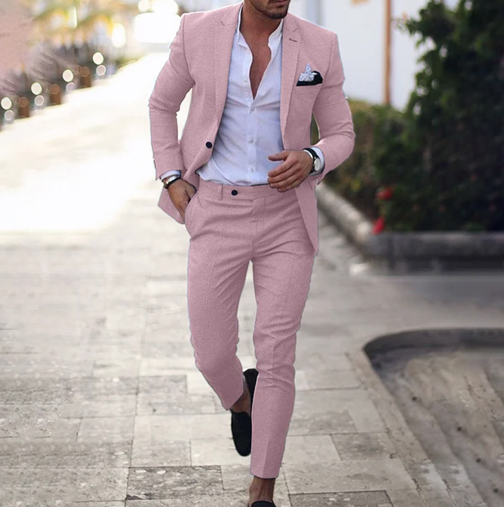 Elegant men's clothing business casual suit ideal for formal occasions