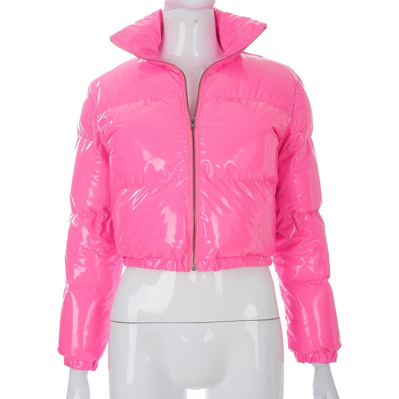 Alternative angle of the bomber coat showcasing its fit