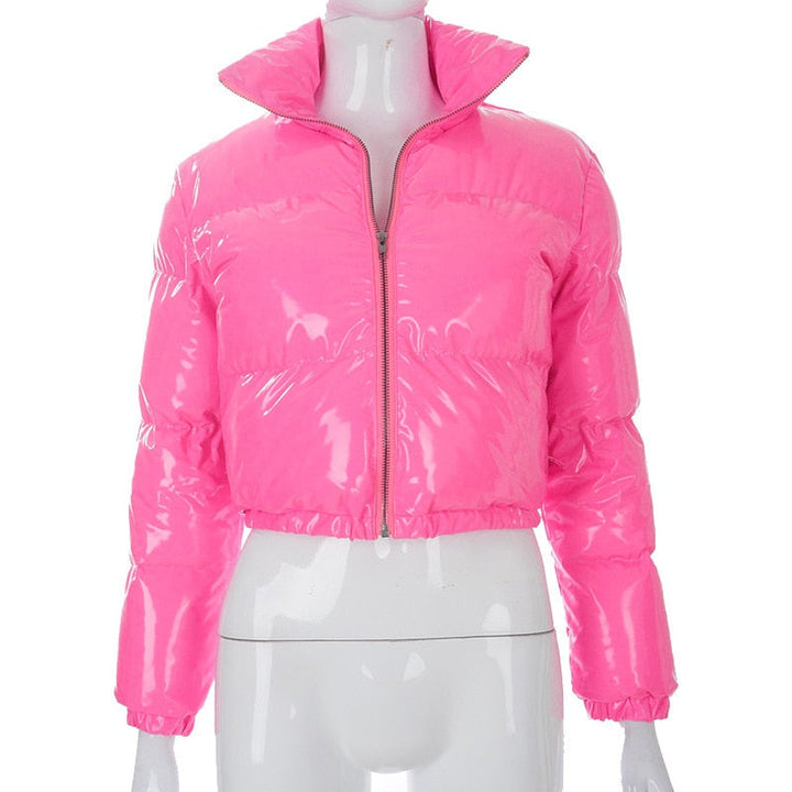 Alternative angle of the bomber coat showcasing its fit